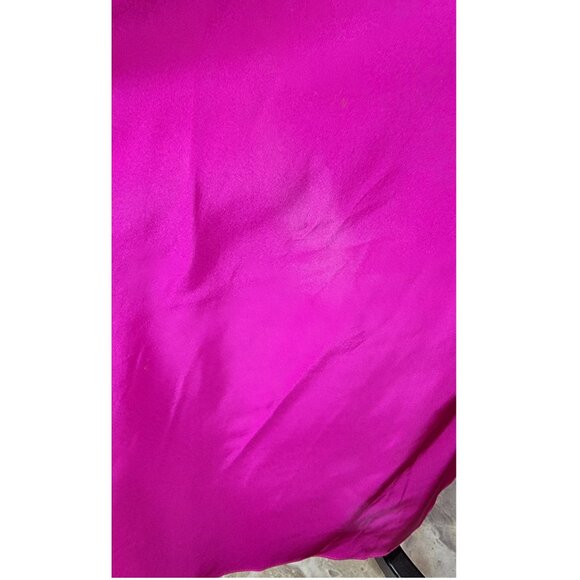 Zac Posen Fuchsia Silk Fit & Flare Cocktail Dress, USA Made, Womens Size 4 - Picture 9 of 15